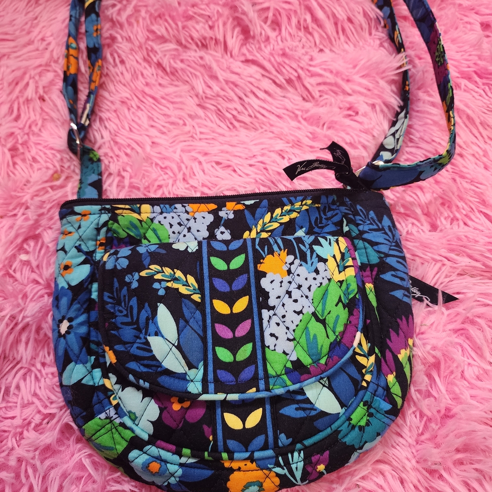 Vera Bradley Blue Floral Crossbody Bag